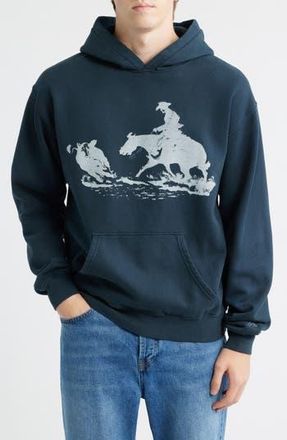 One Of These Days Driftin Back Graphic Hoodie in Hard Washed Black at Nordstrom Rack, Size Xx-Large