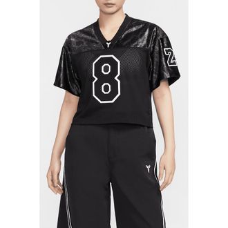 Nike Kobe Bryant Mamba Football Jersey in Black/White at Nordstrom, Size X-Small