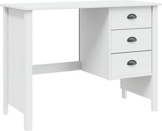 vidaXL Escritorio Con Cajones Hill 100 X 45 X 74 Cm Pino Macizo Vidaxl