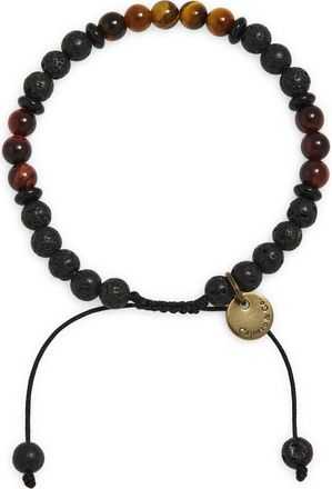 Caputo & Co. Mens Terra Slider Bracelet in Yellow Tiger Eye at Nordstrom Rack