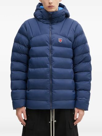 Fj&auml;llr&auml;ven Expedition gewatteerd jack met capuchon - Blauw