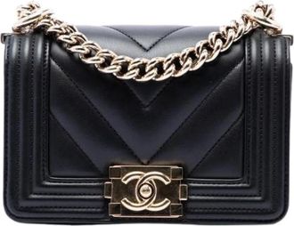 Chanel Pre-owned Boy Flap Bag - Dames - Vintage Schoudertas - Zwart - ONE Size - Leer - Vintage