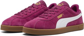 Puma Puma Unisex Club II Trainers, Berry-Puma White-Puma Gold, 7