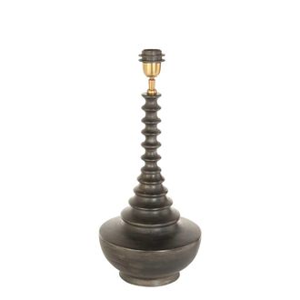 Anne Lighting L&aacute;mpara De Mesa - Bois - Negro - Madera - &Oslash; 27cm - Anne Lighting