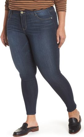 Wit & Wisdom AbSolution Stretch Skinny Jeans in Indigo at Nordstrom Rack, Size 24W