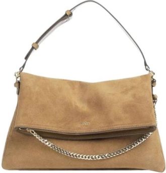 HUGO BOSS Yelena Schoudertas - Dames - Schoudertassen - Bruin - ONE Size - Su&egrave;de - Tassen