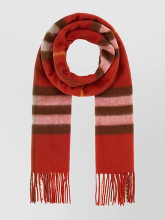 Burberry checked cashmere scarf