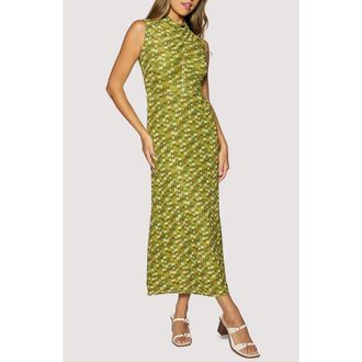 Lost + Wander Sierra Dreams Sleeveless Maxi Dress in Green-Multi at Nordstrom, Size X-Small