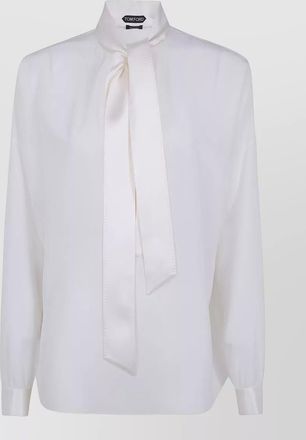 Tom Ford silk lavalliere tunic blouse