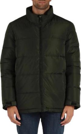John Richmond Padded Jacket - Heren - Winterjassen - Groen - L - Leer - Jassen