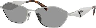 Prada 0PR D50S - unisex - Zonnebrillen - Grijs - 57 MM - Accessoires