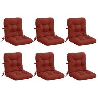 vidaXL Cojines Para Sillas De Respaldo Alto En 6 Piezas Vianen 6 Pcs Vidaxl