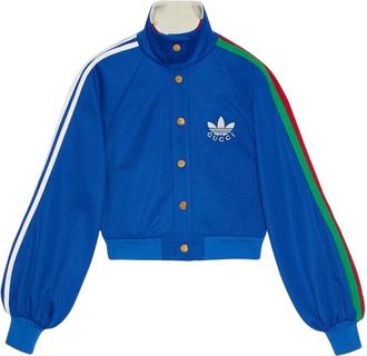 Gucci x adidas Cropped Jacket Cobalt Blue 693406-XJEGU-4153