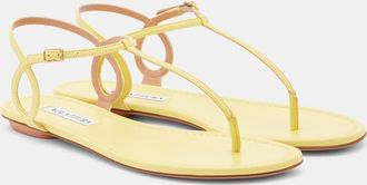 Aquazzura Almost Bare leather thong sandals