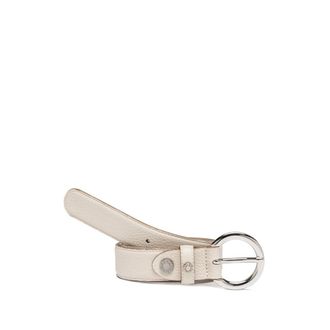 Gianni Chiarini Cintura in pelle martellata con fibbia argento - female - Gianni Chiarini - Belts - White - L - Accessories