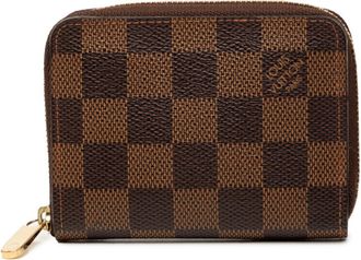Louis Vuitton Brown Pvc Leather Coin Purse/Coin Case (Pre-Owned)