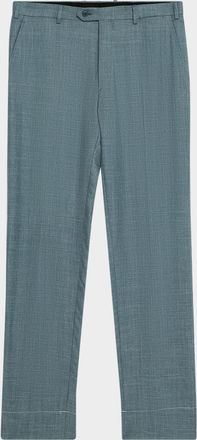 Brioni Mens Tigullio Flat-Front Twill Trousers
