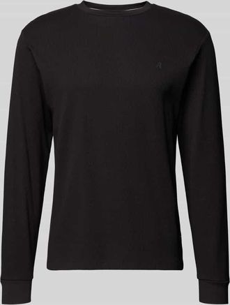 Replay Sweatshirt mit Stehkragen in Black, Gr&ouml;&szlig;e XXL