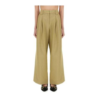 Ganni Donna, Pantaloni, Beige, S, new