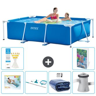 Intex Piscina Con Estructura Rectangular - 220x150x60 Cm - 7-piezas S134