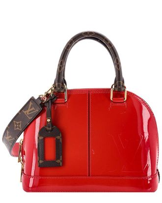 Louis Vuitton Red Vernis & Monogram Canvas Alma Bb (Authentic Pre-Loved)