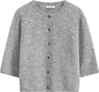 Knit-ted Meg Cardigan - Dames - Truien - Grijs - Maat: S Wol