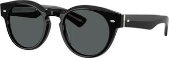 Oliver Peoples Sunglasses, unisex, Black, Size: 49 MM Hayton 18k