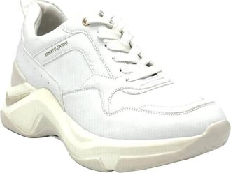 Renato Garini Womens Chunky Fashion Sneaker In White