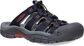 Keen Mens Newport Closed Toe Slip on Slide Sandals, Sky Captain/Bombay Brown, 8 UK