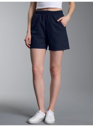 Trigema Jerseyhose TRIGEMA TRIGEMA Shorts aus 100% Baumwolle, Damen, Gr. L, US-Gr&ouml;ssen, blau (navy), 100% Baumwolle, Hosen Jerseyhose