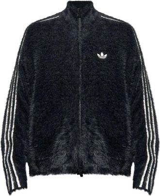 adidas 3-Stripes zip-up cardigan - men - Polyamide - M - Black