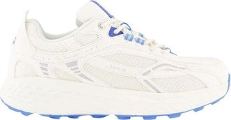 Mercer Amsterdam Suede Re-Run Max Sneakers Wit/Blauw - Dames - Sneakers - Wit - 37 EU - Schoenen