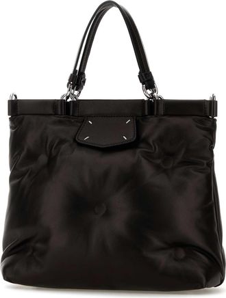 Maison Margiela Womens Glam Slam Shoulder Bag Black Corpo Leather Ovina