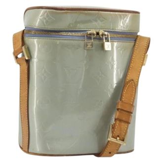 Louis Vuitton Pre-owned Vintage Patent Leather Shoulder Bag - Dames - Pre-owned - Groen - Maat: ONE Size Leer