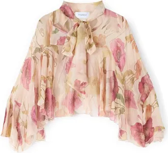 Motivi Overhemden, Dames, Roze, S, Chiffon, Blouses