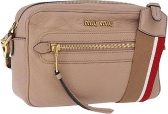 Miu Miu Pre-owned Canvas shoulder-bags - Dames - Vintage Schoudertas - Beige - ONE Size - Vintage