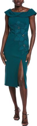 Aidan Mattox Printed Midi Dress