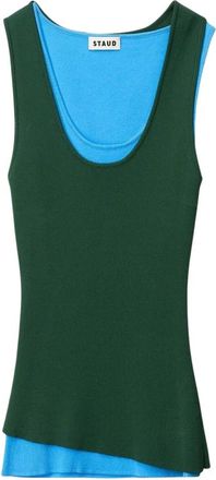 Staud Hermosa Tank Top - Dames - Tops zonder mouwen - Groen - L - Nylon - Tops