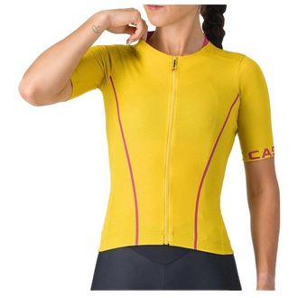 Castelli Anima Flow Jersey Velotrikot f&uuml;r Damen | gelb