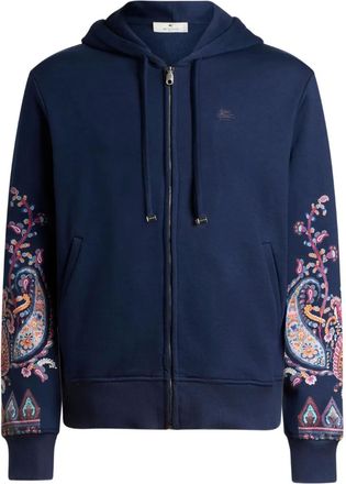 Etro Felpa con stampa paisley - Blu