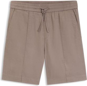 HUGO BOSS Straight-fit shorts in a linen blend