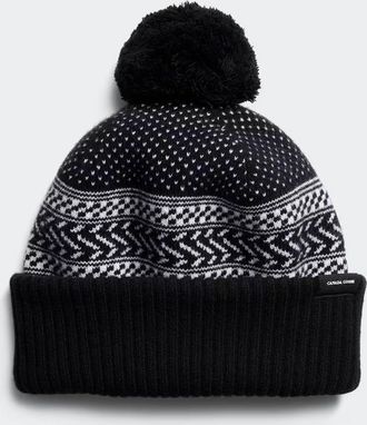 Canada Goose Tuque à pompon (Hommes, Black, TAILLE UNIQUE)