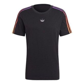 adidas originals Sprt 3 Stripe Tee Mens Black GN2423