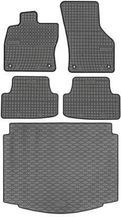 OEM Volkswagen Golf Vii Hatchback De 10/2012 A 12/2019. Juego: Alfombrillas De Goma Para Coche + Alfombrilla Para Maletero