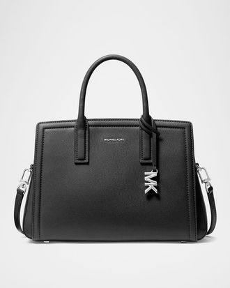 Michael Kors Laila Medium Leather Satchel Bag