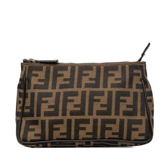 Fendi Pre-owned Fendi Zucca Canvas Pouch Unisex POBFIKLPNGDWM2BQ