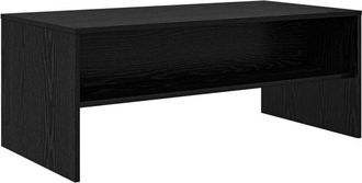 vidaXL Mesa De Caf&eacute; Roble Negro 100 X 50 X 40 Cm Madera De Ingenier&iacute;a Vidaxl