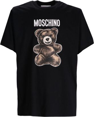 Moschino T-shirt met teddybeerprint - Zwart