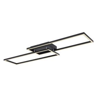 Netlighting Tatjana Semi Flush Ceiling Light Matt Black 2x LED 3000 6500K