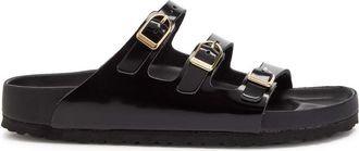 Birkenstock Florida Patent Leather Womens Black Sliders EU37 UK4 - 37 (IT37/ UK4)